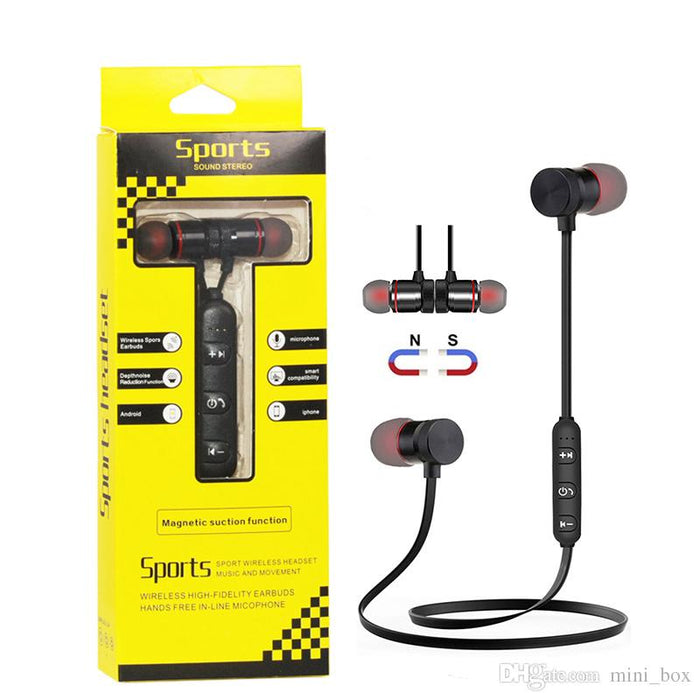 Stereo Sports in-Ear Wireless Bluetooth Earphones Headsets Magnetic Attraction (M5)