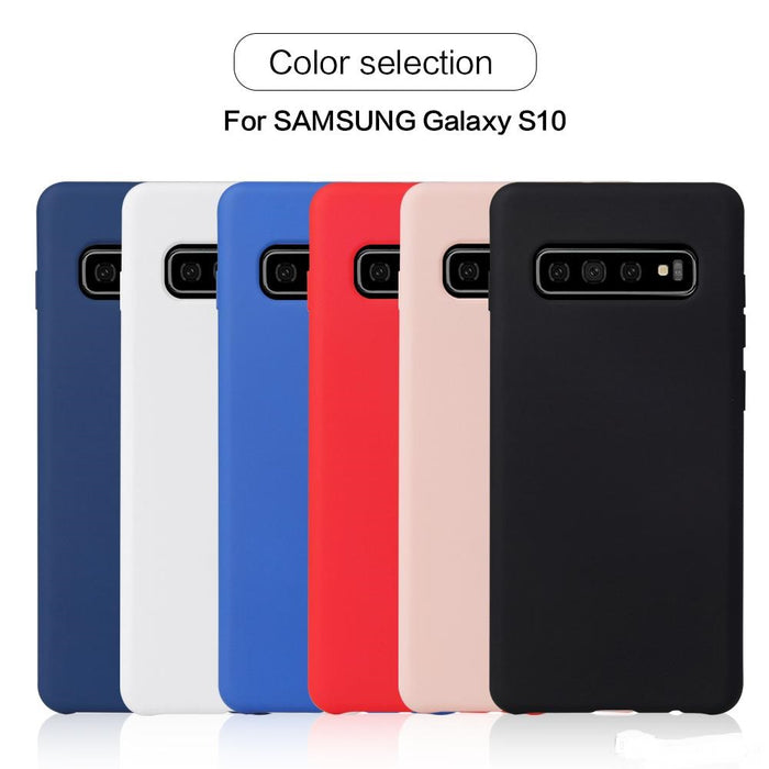 Samsung Galaxy S10 Soft Silicone Case Cover (Assorted Color)