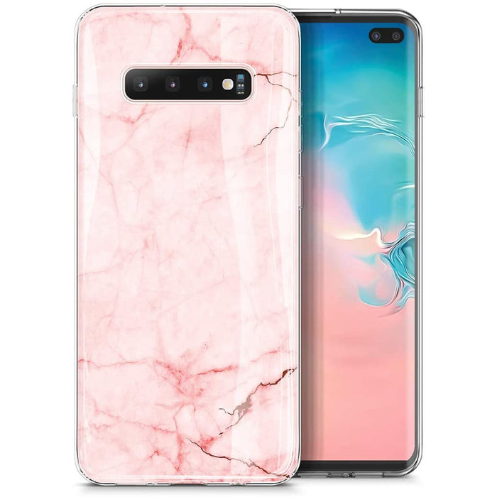 Samsung Galaxy S10 Marble Glass Silicone Case Cover (Assorted Color)