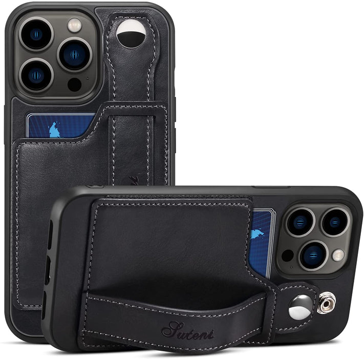 Leather Wallet Case with slim credit card slot holder for iPhone 14, iPhone 14 Pro, iPhone 14 Plus, iPhone 14 Pro Max