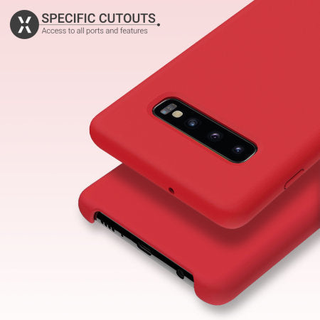 Samsung Galaxy S10 Soft Silicone Case Cover (Assorted Color)