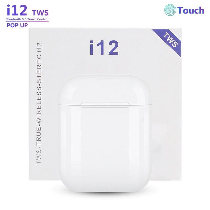 i12 TWS Wireless Earphone with Portable Charging Case Supporting Sensor with Great Performance