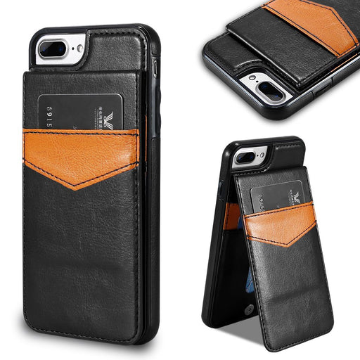 iPhone 7 Plus & iPhone 8 Plus Leather wallet case with credit card