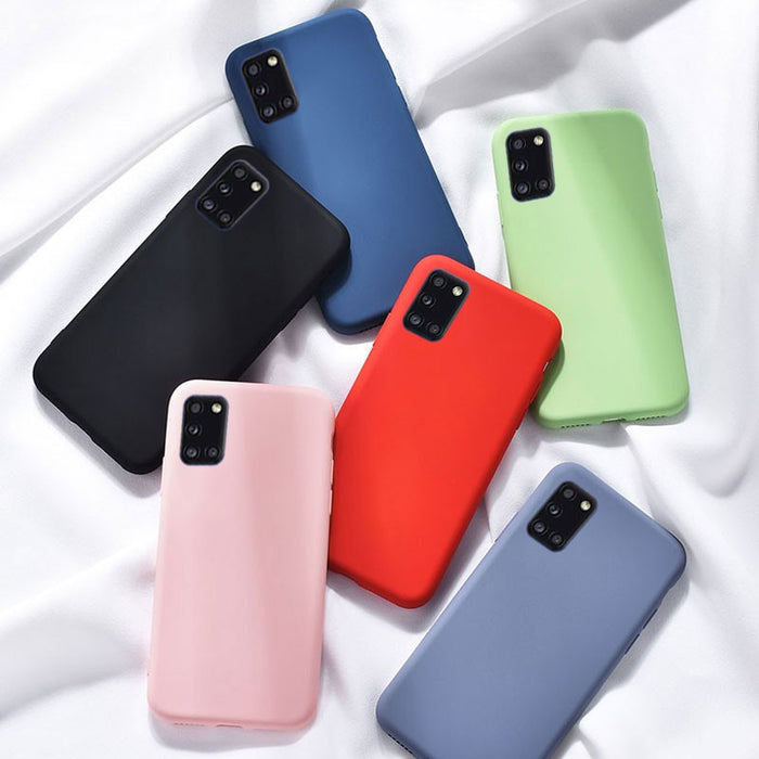 Samsung Galaxy A52 Soft Silicone Case Cover (Assorted Color)