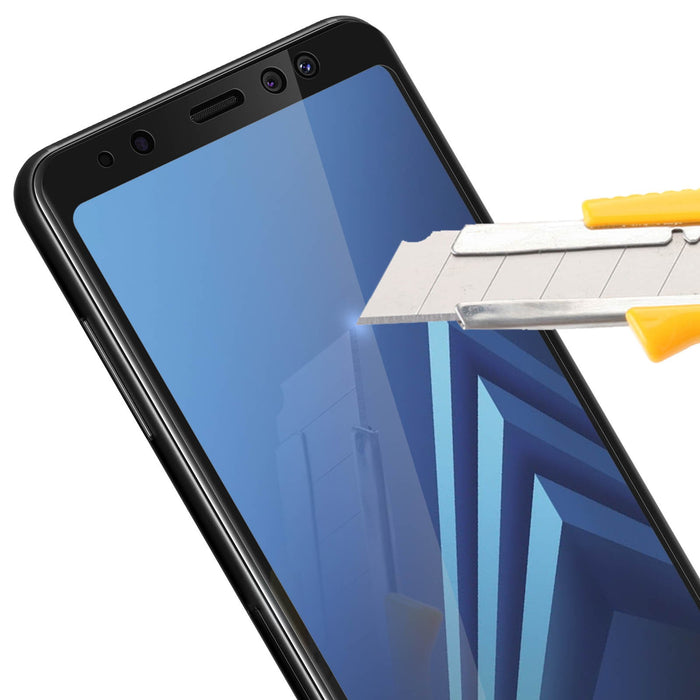 Samsung Galaxy A8 Tempered Glass (Scratch Resistance And Smudge Free)