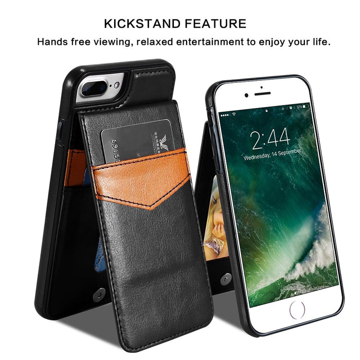 iPhone 11 Leather wallet case with credit card slots