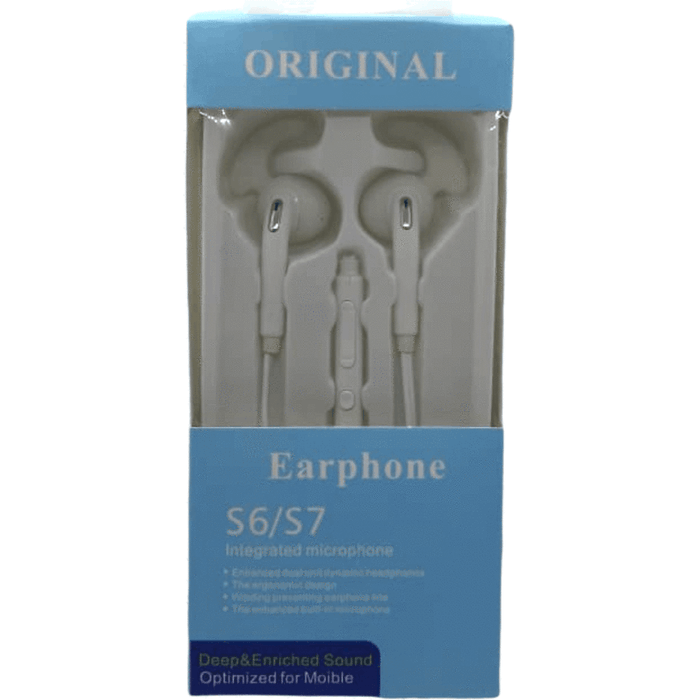 Wired Earphones with Mic (Galaxy S6/S6Edge S7/S7Edge/ All Android Phones)