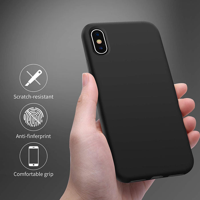 iPhone X & iPhone XS Soft Silicone Case Cover (Assorted Color)