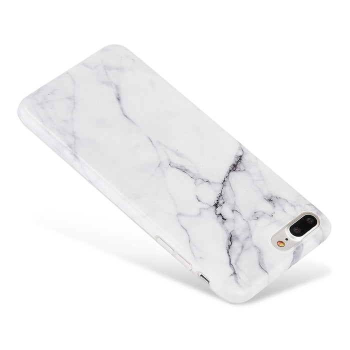  iPhone 7 & iPhone 8 Marble Glass Silicone Case Cover (Assorted Color)