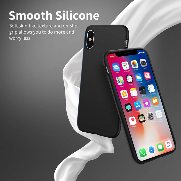 iPhone X & iPhone XS Soft Silicone Case Cover (Assorted Color)