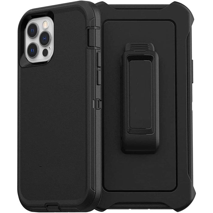 Hard Defender Case - iPhone 12 / iPhone 12 Pro (with Belt clip)