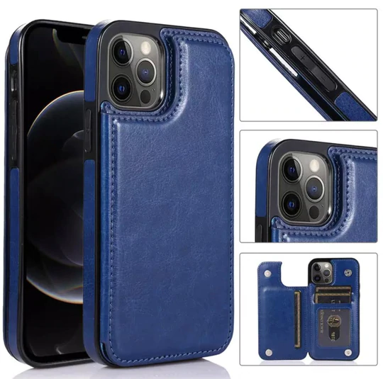 Retro PU Flip Leather Case Multi Card Holder for iPhone 13 Mini, iPhone 13, iPhone 13 Pro, iPhone 13 Pro Max