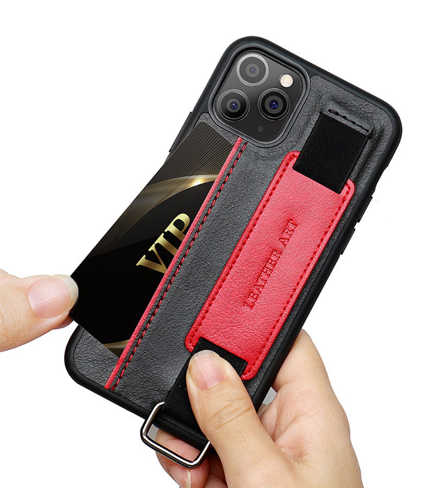 Multi Function Leather Case With Wristband Card Slot Mobile Phone Stand Cover Wallet Case For iPhone 13 Mini, iPhone 13, iPhone 13 Pro, iPhone 13 Pro Max