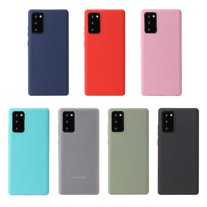 Samsung Galaxy Note 20 Soft Silicone Case Cover (Assorted Color)